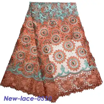 

African Lace Fabric 2019 Embroidered Nigerian Laces Fabric High Quality French Tulle Lace Fabric For Beads Women Dress C003