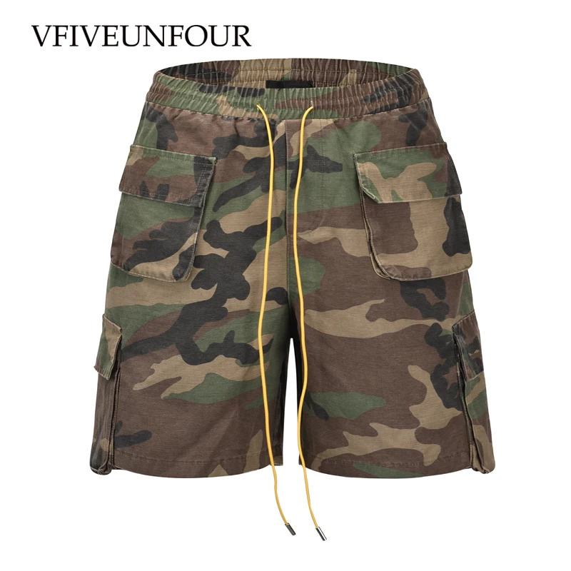 VFIVEUNFOUR/Лидер продаж; Новое поступление; мужские летние модные камуфляжные шорты-карго с несколькими карманами; повседневные шорты; брюки в стиле хип-хоп