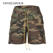 VFIVEUNFOUR/Лидер продаж; Новое поступление; мужские летние модные камуфляжные шорты-карго с несколькими карманами; повседневные шорты; брюки в стиле хип-хоп