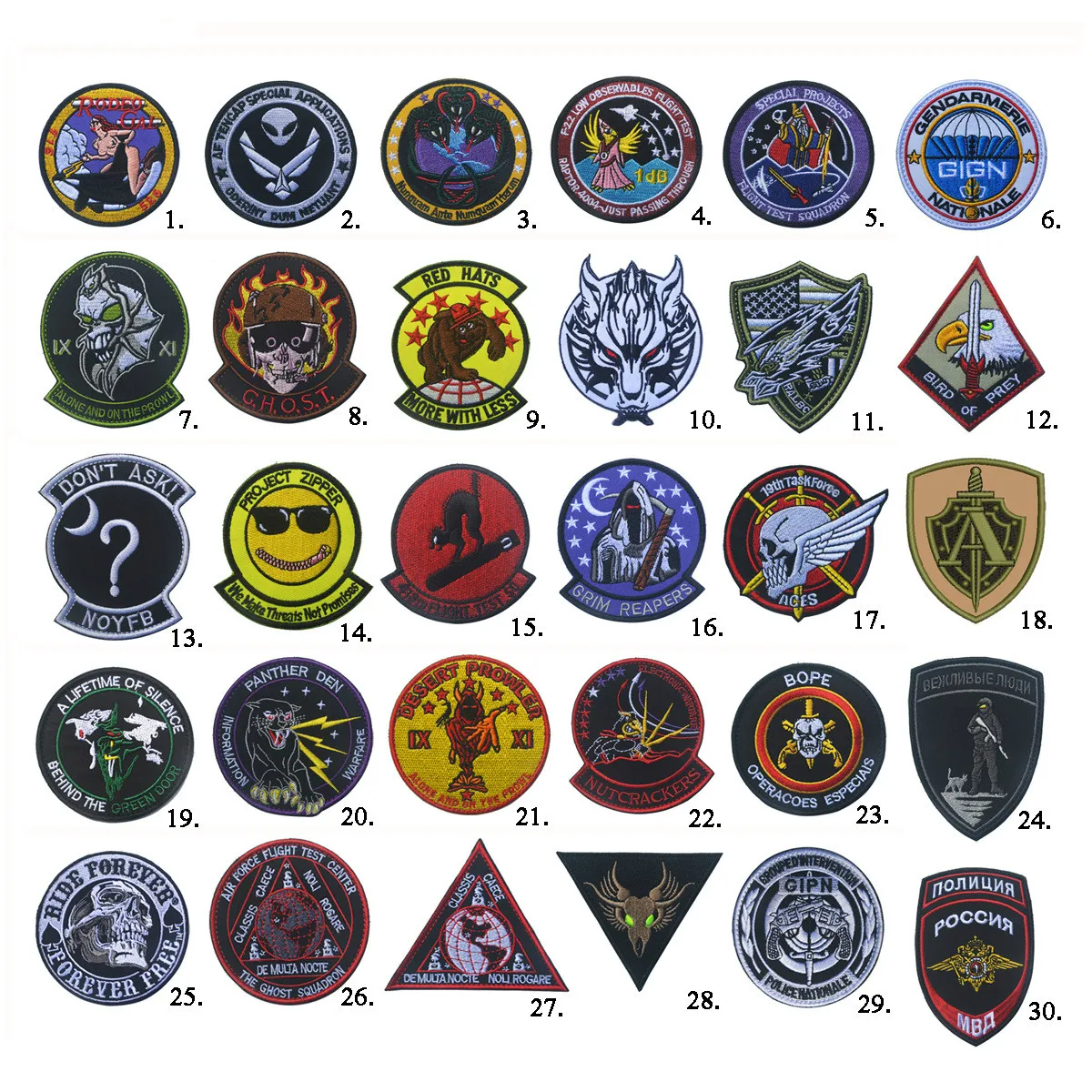 

34-color New Embroidery Armband Badge Tactical Morale Badges Patches Hook and Loop Fasteners for Backpacks Epaulette Armband