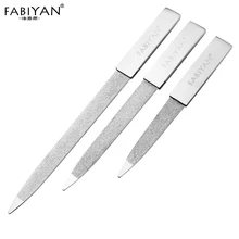 Дизайн ногтей файл Нержавеющая сталь средство для удаления кутикулы толкатель двойными бортами скраб буфера шлифовальные уход для ногтей маникюр педикюр инструменты 4/5/6 дюймов