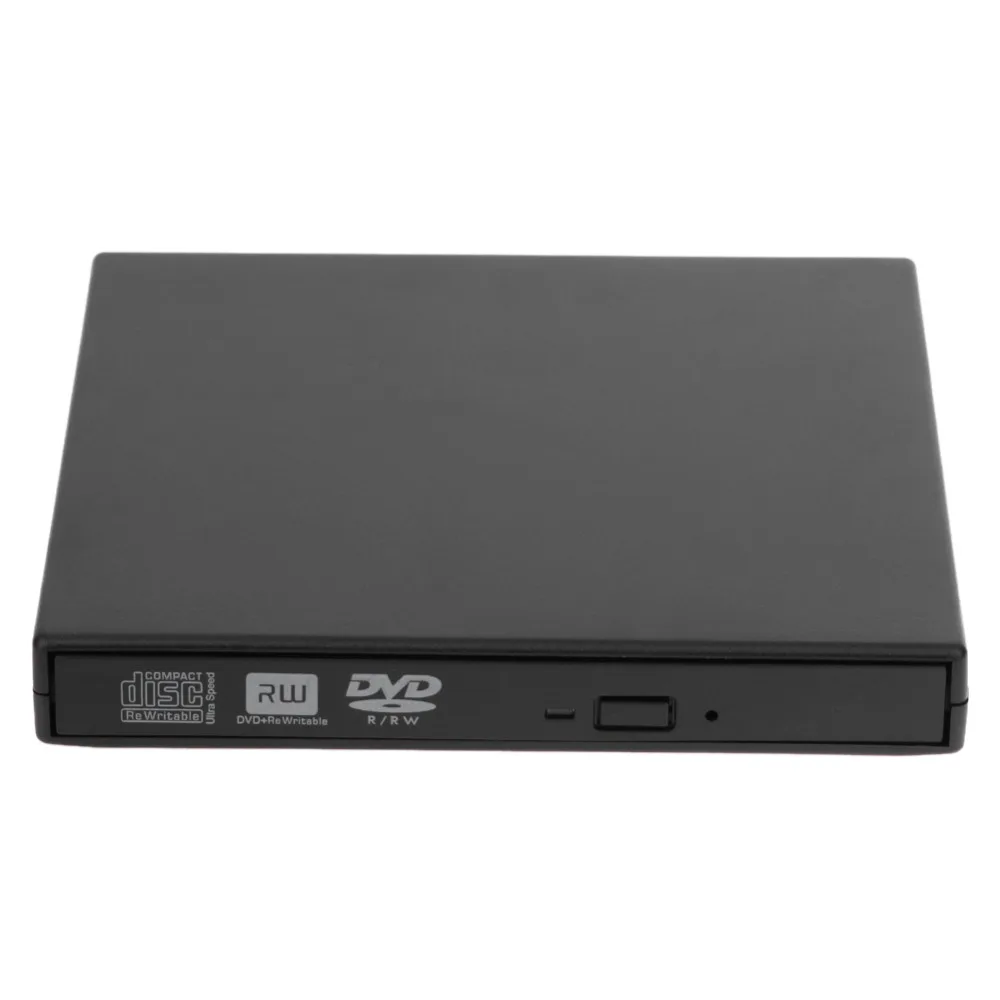 VAKIND Black High Speed USB 2.0 External CD-RW/DVD-RW Burner Drive With USB Data/Power Cable For PC Mac Laptop Netbook VAKIND Black High Speed USB 2.0 External CD-RW/DVD-RW Burner Drive With USB Data/Power Cable For PC Mac Laptop Netbook