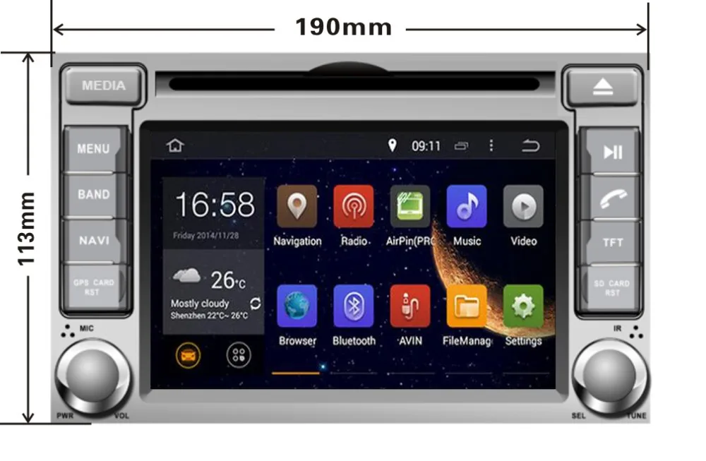 2DIN Android OCTA/Quad Core Fit HYUNDAI I20 I20 2008 2009-2013 Dvd-плеер автомобиля Мультимедиа GPS, DVD, НАВИГАЦИЯ NAV ГОЛОВНОЕ устройство СТЕРЕО