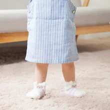 Нескользящие носки для малышей осенне-зимние носки из кораллового флиса с объемным рисунком животных для мальчиков и девочек 13 цветов