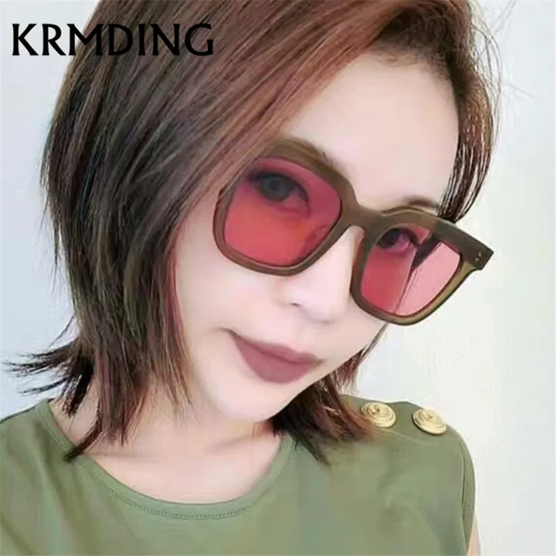 Новые модные классические солнцезащитные очки KRMDING кошачий глаз женские большие