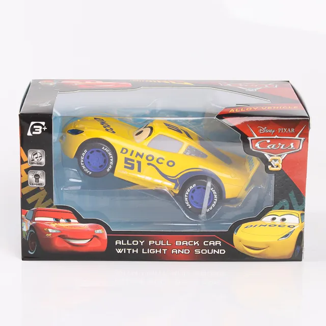 Disney Pixar Cars 3 Alloy Pull Back Car With Light And Sound Lightning