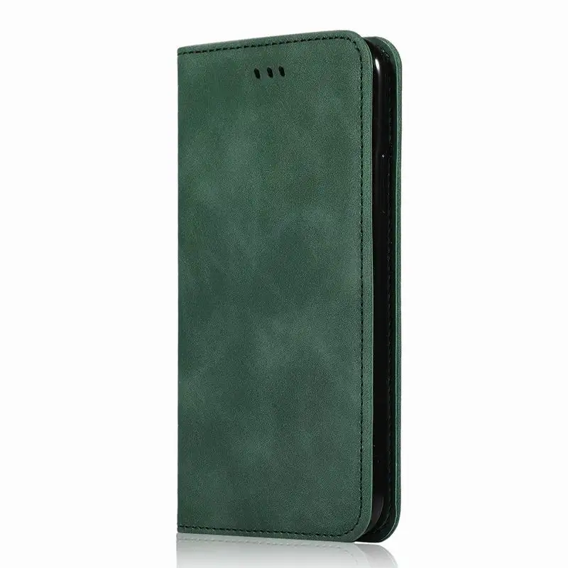 Магнитный чехол-бумажник с откидной крышкой для LG V50 ThinQ G8 G8S Stylo 5 4 Q Stylus K40 K12 Plus бизнес-Книга Мягкий ТПУ силиконовый чехол-накладка - Цвет: Зеленый