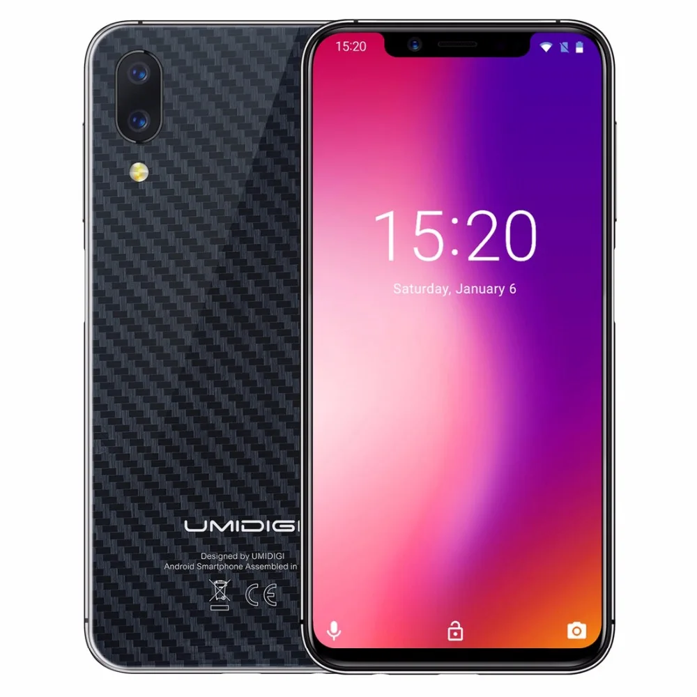 

UMIDIGI One Pro Global Band 5.9" Android 8.1 mobile phone wireless charge 4GB 64GB P23 Octa Core smartphone 12MP+5MP Dual 4G NFC