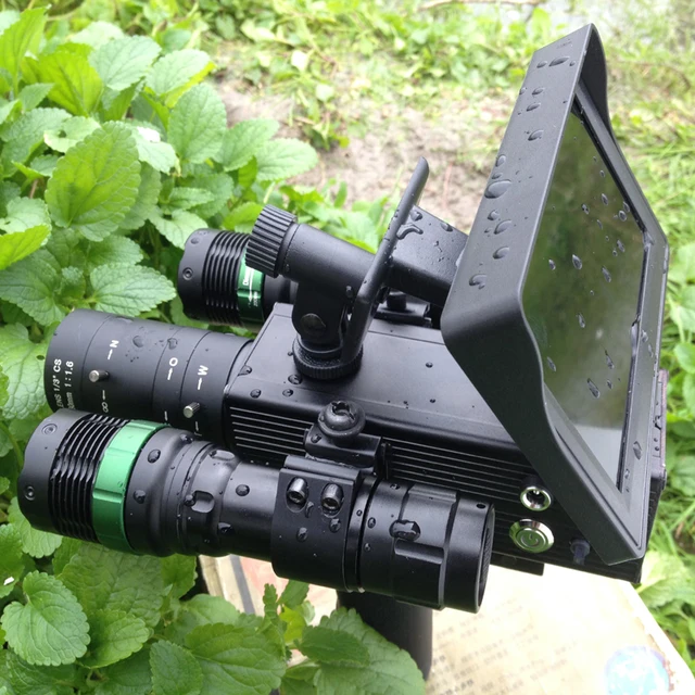 Cheap Imported hunting night vision riflescope monocular infrared camera HD high 4.3in LCD screen dark night vision device 320M