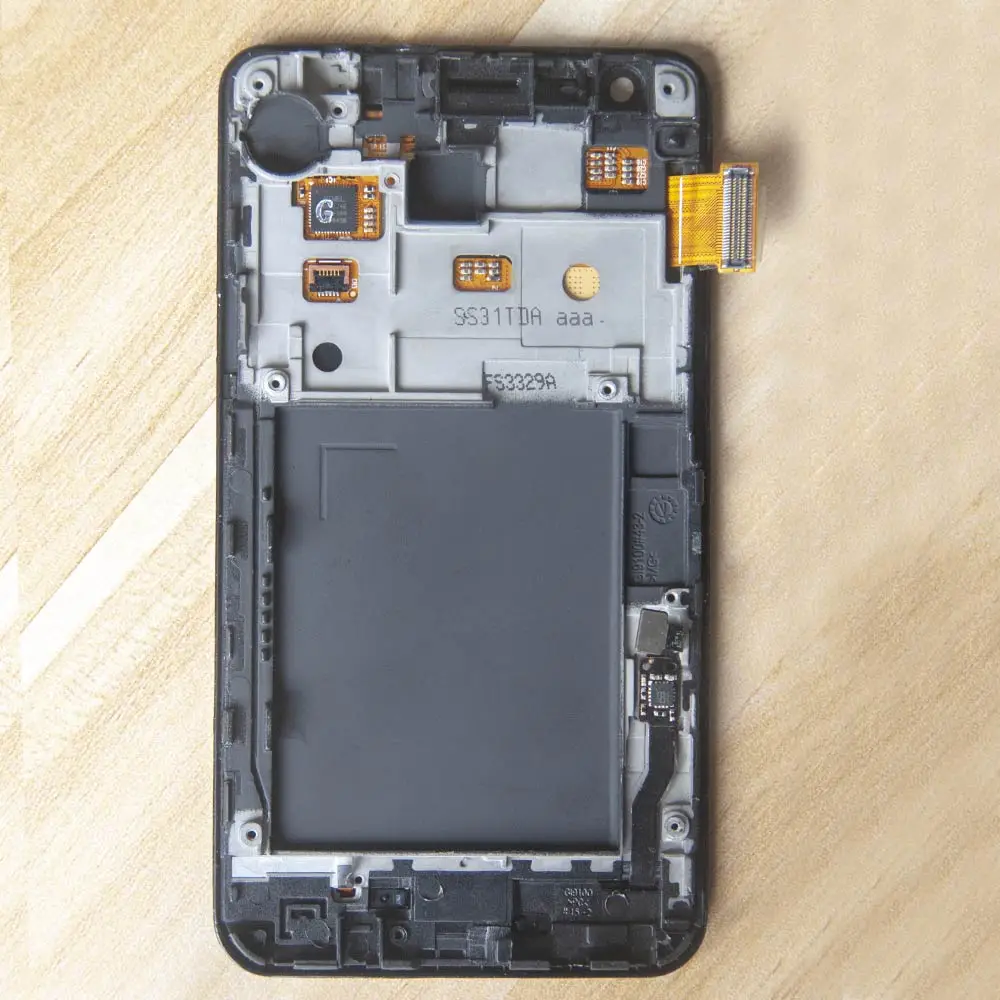 Дешево Sinbeda супер AMOLED lcd дисплей для SAMSUNG GALAXY S2 i9100 lcd кодирующий преобразователь сенсорного экрана в сборе рамка для SAMSUNG S2 lcd