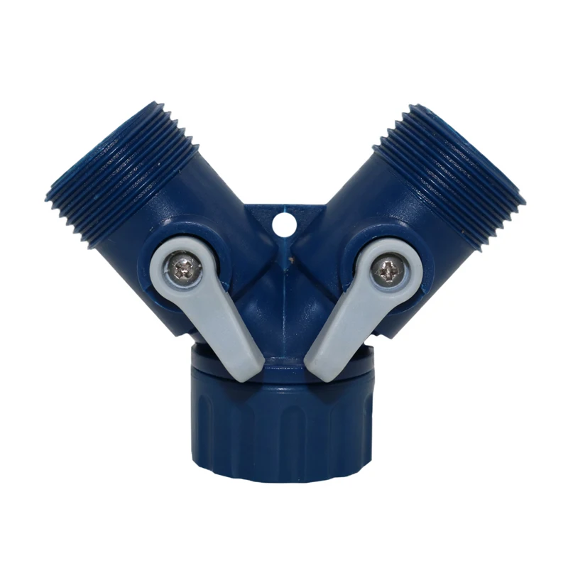 

1 Pcs Y Faucet Adapter Shunt Switch Two-way Control Valve Adapter For G3 / 4 '' Connector Garden Irrigation System Tools