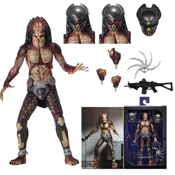 

20cm 8inch Original NECA Alien VS Predator The Lab Escape Fugitive Labescape Predator Action Figure Toy Gift