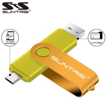 Suntrsi USB флеш-накопитель 64 ГБ высокоскоростной OTG Флешка USB флешка OTG реальная емкость Флешка 4 ГБ 8 ГБ 16 ГБ 32 ГБ