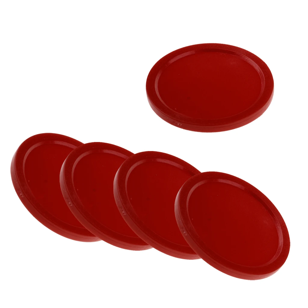 5 Pieces Air Hockey Table Replacement Pucks For Full Size Air Hockey Tables Standard Air Hockey Pucks Accessories