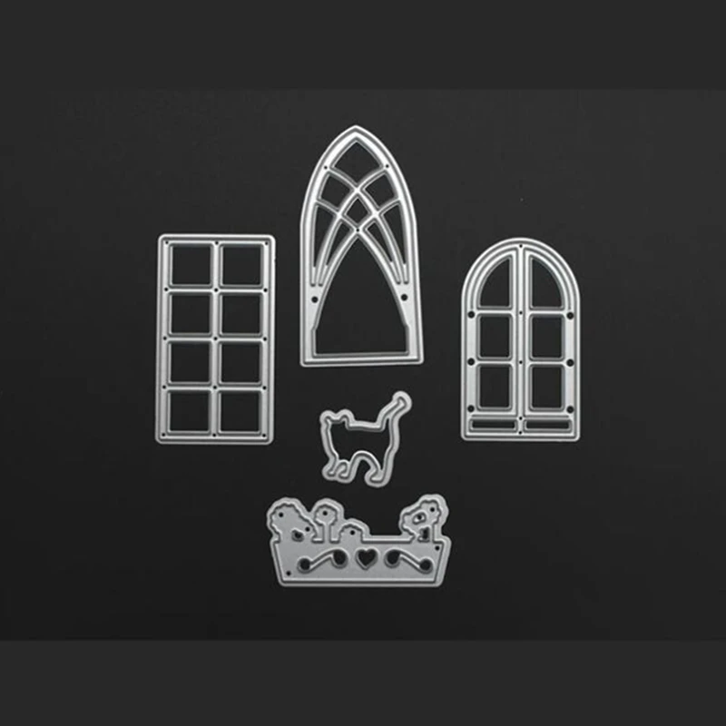 

YLCD458 Window Door Metal Cutting Dies For Scrapbooking Stencils DIY Album Cards Decoration Embossing Folder Die Cuts Template