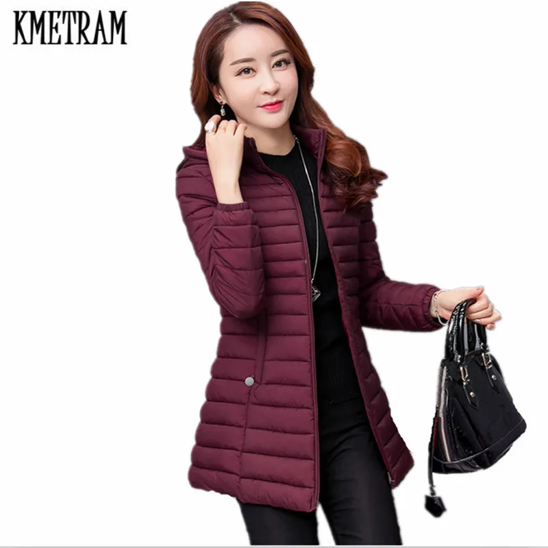 

KMETRAN 2019 New Spring Jacket Parka Winter Jacket Women Warm Outwear Thin Cotton-Padded Jacket Jaqueta Feminina Inverno HH324