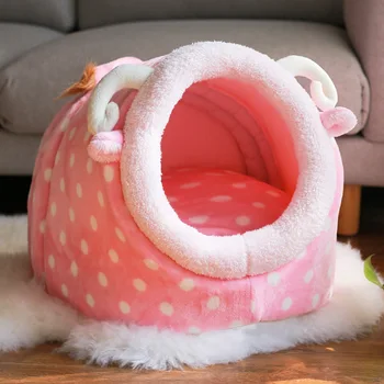 

Cat Bed House Lovery Bed Pet Puppy Nest Shell Kitten Hole House Soft Comfortable Winter Warm Dog Bed Dog House Cute Kennel Nest