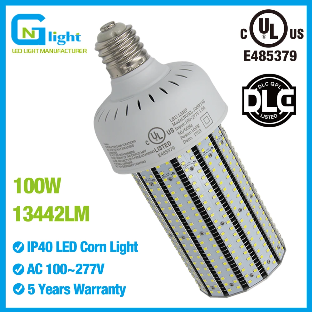 110V 120V 277Volt LED Lamps Cob Corn Light Bulb 100Watt ...