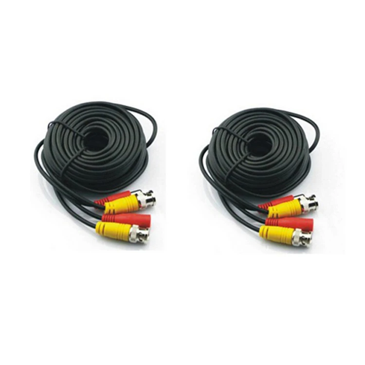 BNC cable 10M Power video Plug and Play Cable for CCTV camera system Security free shipping