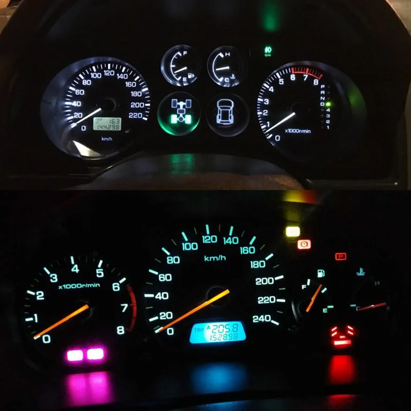 NAO 100 шт. T5 led авто w3w панель с предупреждающим индикатором w1.2w 12 В t5 розетка B8.3D панель управления манометром инструмент свет оптом