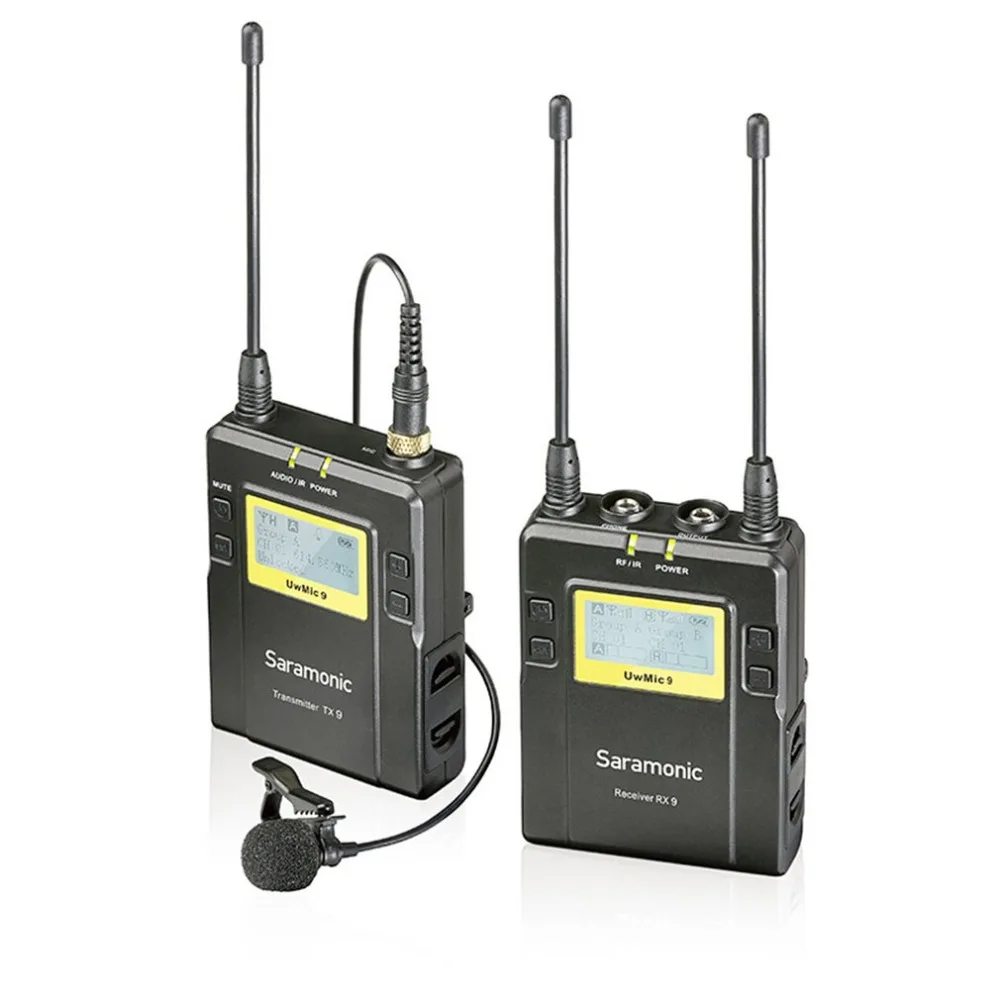 Saramonic Uwmic9 اللاسلكية Lavalier التلبيب ميكروفون نظام-يشمل RX9 المحمولة استقبال ، TX9 Bodypack الارسال