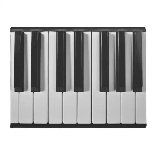 Novelty Piano Keys Keyboard Design Doormat Funny Geek Black White Music