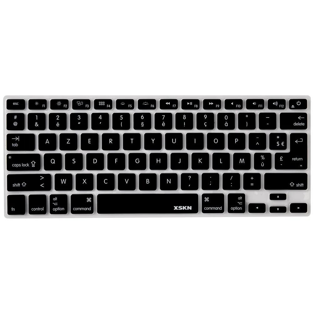 XSKN Французская клавиатура, для Macbook Air Pro retina 13 15 17 Франция AZERTY французский силиконовый чехол для клавиатуры защитная наклейка