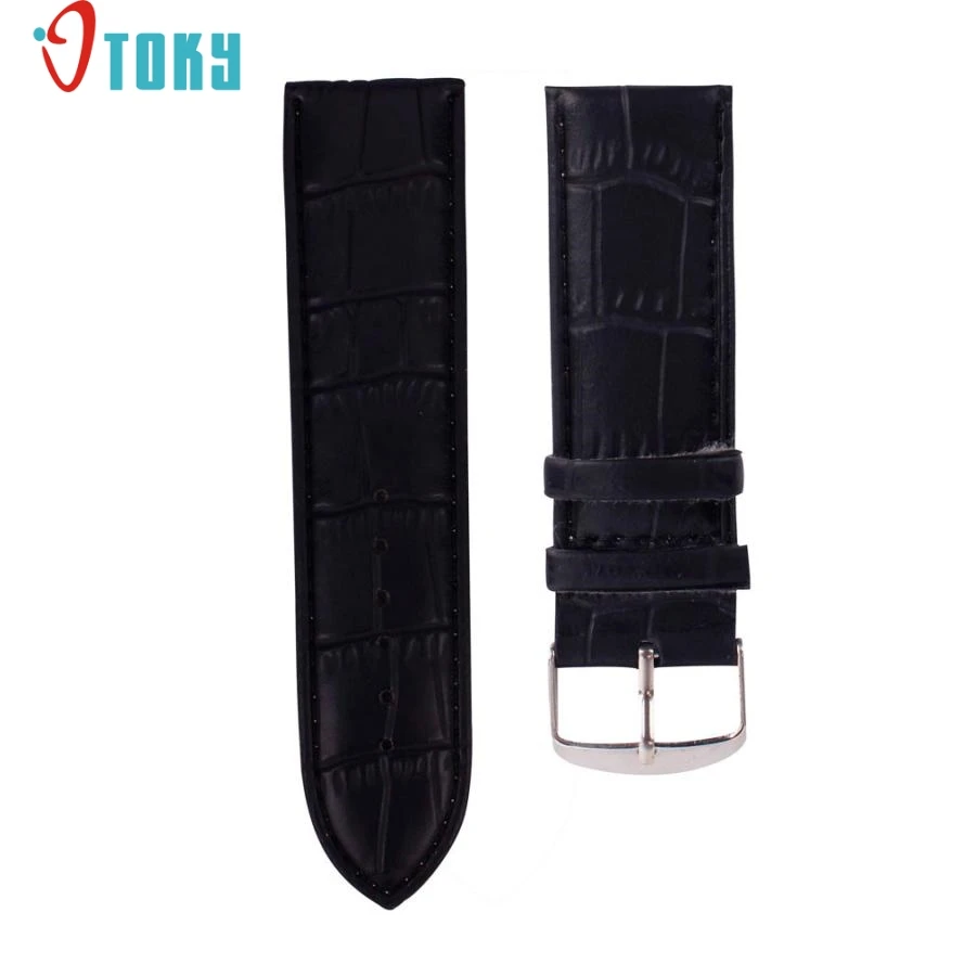 OTOKY Hot Unique 12mm Watchbands High Quality Soft Sweatband PU Leather Strap Steel Buckle Wrist font