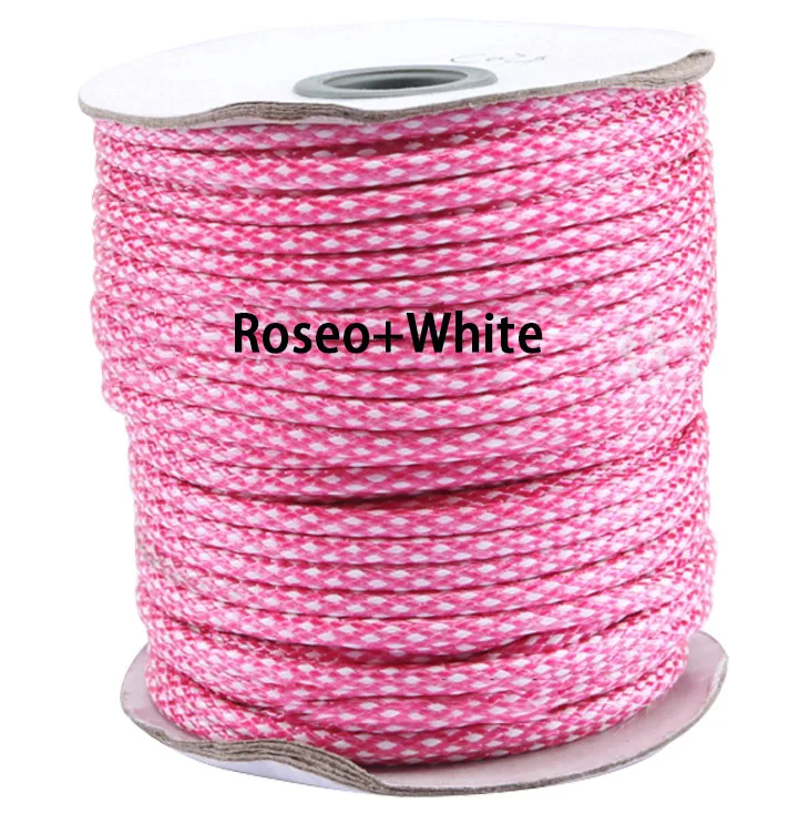 

3.5mm Roeso+White Korea Polyester Core Waxed Wax Cord String Thread+50yds+Jewelry Findings Accessories Bracelet Necklace rope