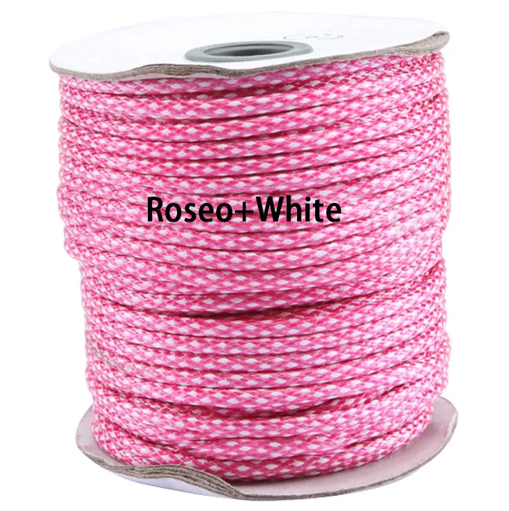 3.5mm Roeso+White Korea Polyester Core Waxed Wax Cord String Thread+50yds+Jewelry Findings Accessories Bracelet Necklace rope | Украшения и