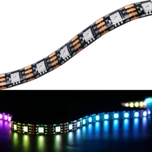 WS2813 ha condotto la striscia pixel 1/2/3/4/5m Dual-segnale 30/60 /144 pixel/Led/m IP30/IP65/IP67 impermeabile DC5V RGB 2813 IC Ha Condotto La luce di Striscia(China)