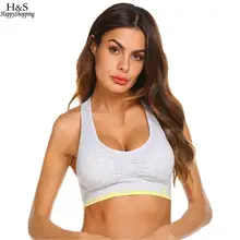 Мягкий Фитнес Топ Повседневная Йога Женская дышащая тренировка твердый комфорт