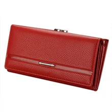 2017 High quality Brand PU Leather Wallet Women Purse Long 9 cm wallet women Button Hasp Wallet Womens Purse carteira feminina