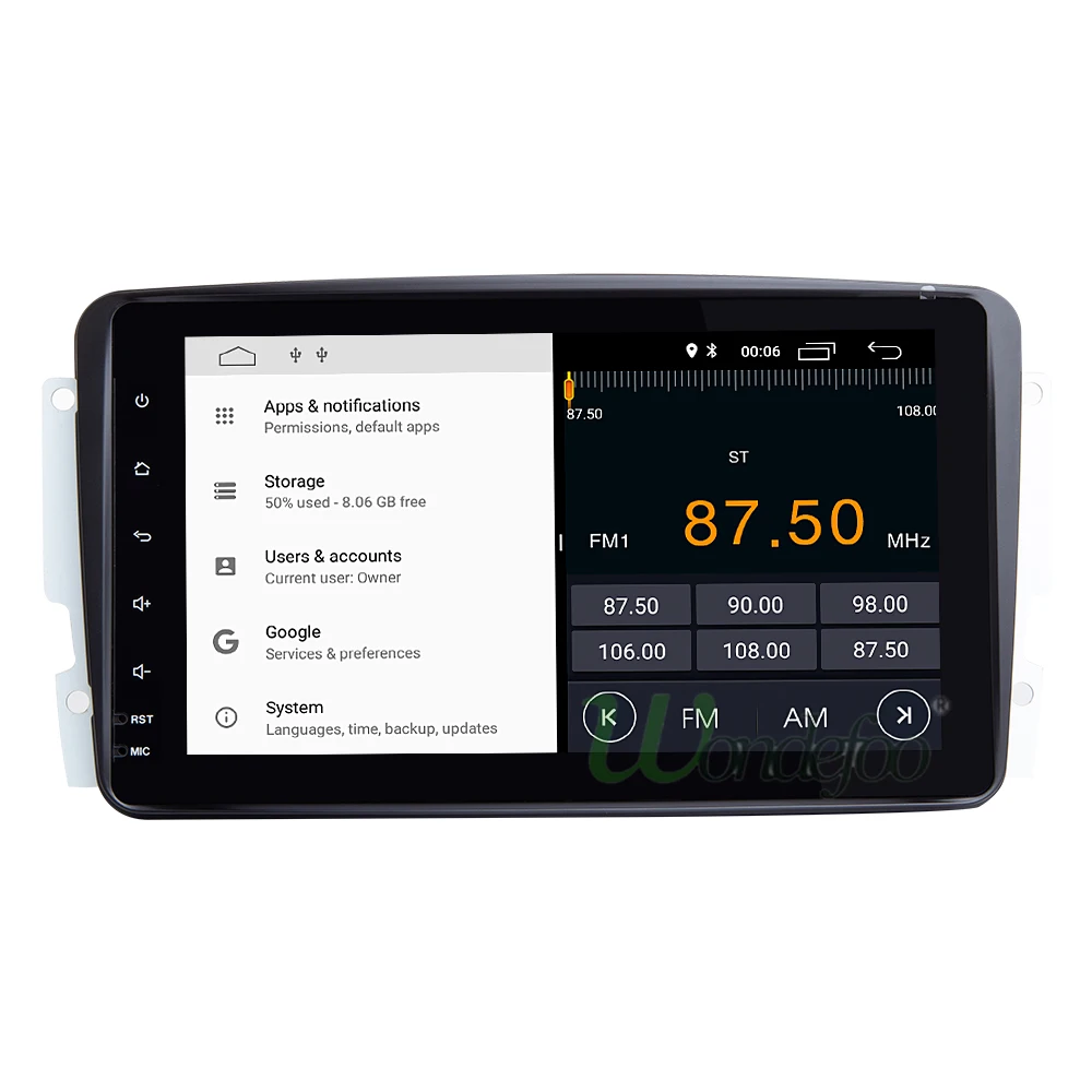 Perfect IPS SCREEN Android 8.1 2G RAM 4Core 2Din CAR GPS for Benz W209 W203 W168 W463 W163 M ML Viano W639 Vito Vaneo E-W210 DVD PLAYER 4