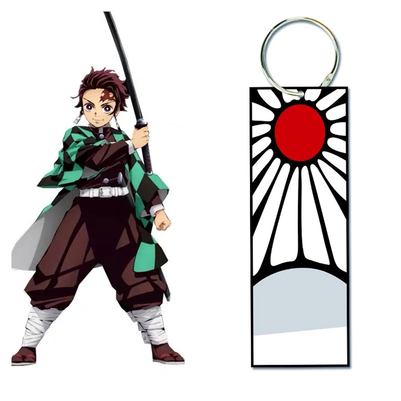 Аниме Demon Slayer: Kimetsu no Yaiba Kamado Tanjirou Косплей Prop брелок 8*3 см кольцо для ключей |