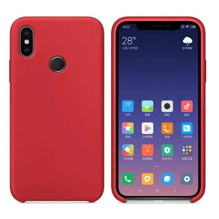 Для Xiaomi mi A2 mi x2s mi 8 mi 9 T/Red mi Note 6 7 Pro K20 жидкий силикон mi crofiber внутри мягкий чехол-накладка - Цвет: Red