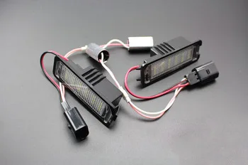 Car rear license plate LED lamp fit for VW Golf Mk4 5 6 7 Passat B6 B7 CC Polo New Beetle Scirocco license plate lamp assembly
