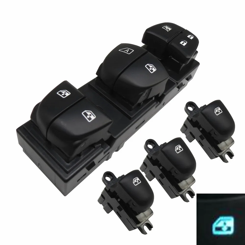Auto Power Window SwitchSingle Window switch For Nissan QashqaiAltimaSylphyTiidaX-Trail