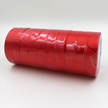 

10Rolls/PC 2CM Width Single Face Satin Fabric Ribbon Wedding Supplies Red Polyester Ribbons Gifts Wrap Craft DIY Accessories