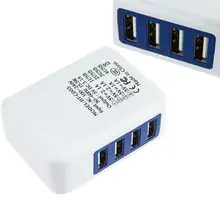Многофункциональный 5 В/2 А 4 usb порта зарядная станция Док-станция+ подставка для мобильного телефона и планшетного ПК держатель зарядное устройство адаптер розетка
