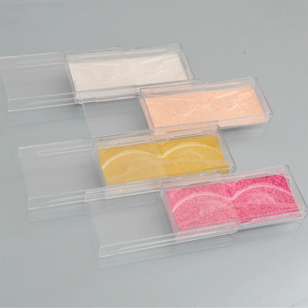 20/упаковка коробка для упаковки накладных ресниц коробки для ресниц из норки упаковка с логотипом на заказ прозрачный пластиковый чехол с лотками - Цвет: 20box mix color