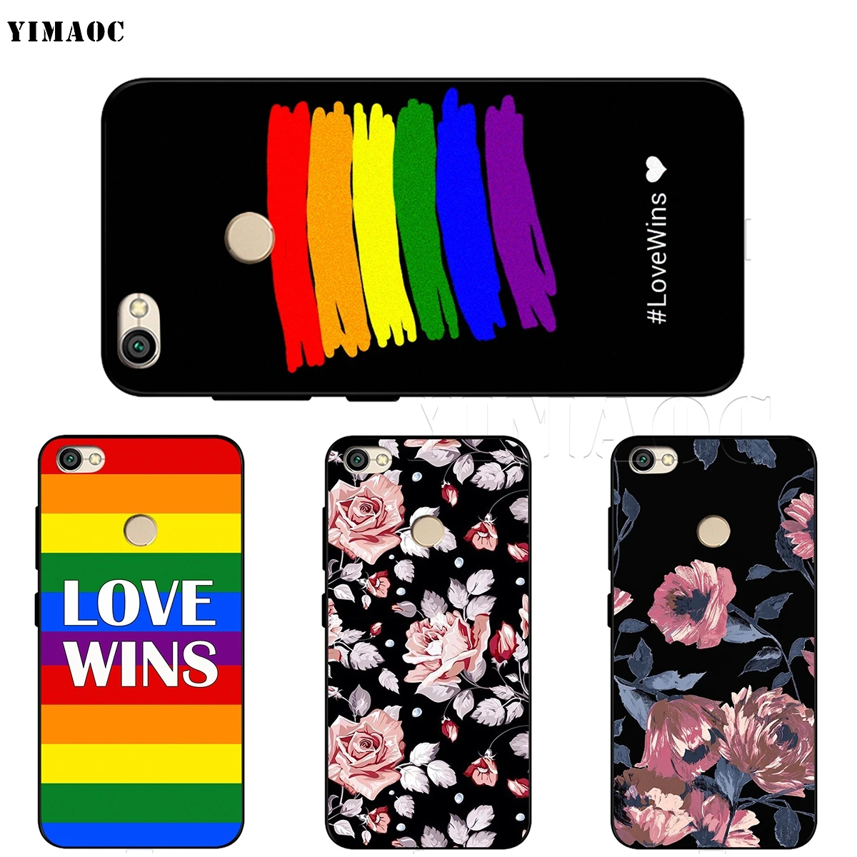 Силиконовый чехол YIMAOC LGBT Love Wins для Xiaomi Redmi Note 4 4x 4a 5 5a 6 8 Pro Prime Plus|Бамперы| |