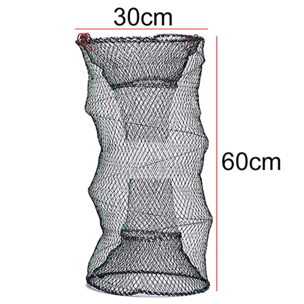 4 размера рыболовная Складная ловушка для ловли, рыболовная сеть, краб, раки, ловушка для лобстера, ловушка для ловли рыбы, рыболовная сеть, угорь, креветка, живая приманка - Цвет: A2
