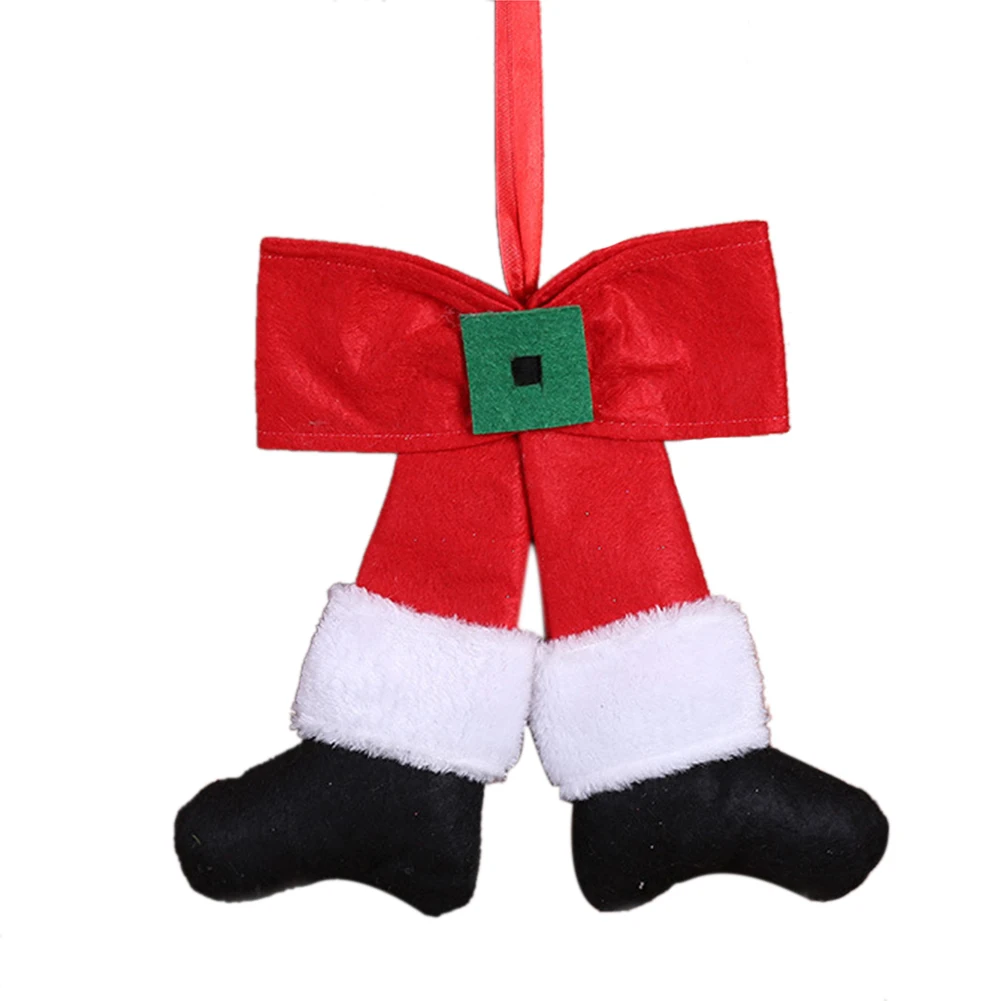 Рождественская ткань бант украшение милый эльф Рождественская кукла на дерево висячие украшения