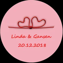 100 шт Оригинальная наклейка и индивидуальный логотип свадебный стикер s дизайн ваш собственный стикер s персонализированные наклейки Boda