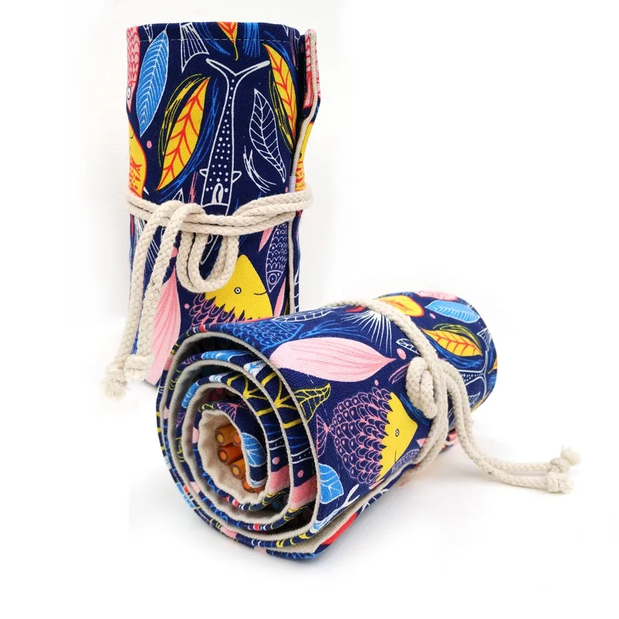 Colored Pencil roll up case 72 Holes-5