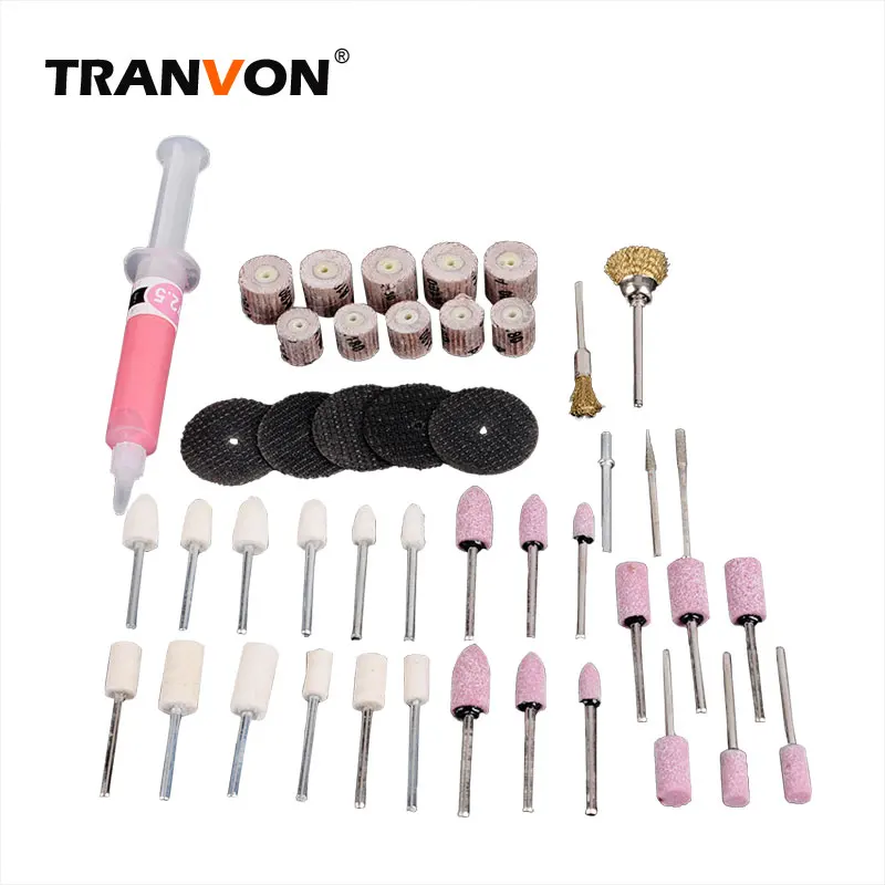 

TRANVON Power Tool Accessories Mini Drill Bit Set Rotary Tools Bits Abrasive Tool Grinding Polishing for Dremel Accessories Set