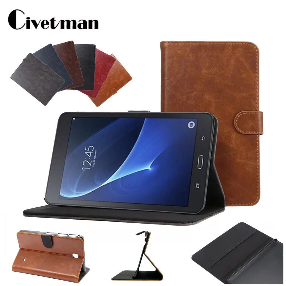 Tablet Case для Samsung Galaxy Tab A A6 SM-T280 SM-T285 из искусственной кожи чехол для Samsung Galaxy Tab 4 7,0 SM-T230 SM-T231 T235