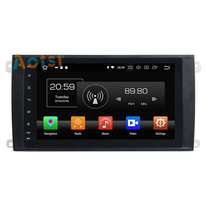Cheap IPS Screen Android 8.0 4+32G Car multimedia dvd player head unit For Porsche Cayenne 2003 - 2010 GPS Navigation radio autostereo 7