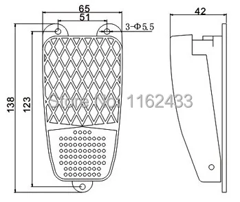 TFS-2&nbsp;foot switch drawing